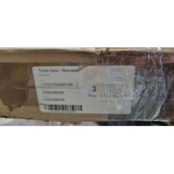Gaia sanduk, bela, MDF/hrast, 80x50x35 cm | Outlet BGD