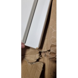 Gaia sanduk, bela, MDF/hrast, 80x50x35 cm | Outlet BGD