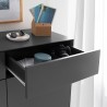 Lindholm komoda/cipelarnik, siva, MDF/hrast, 110x131.5x38cm | Outlet BGD