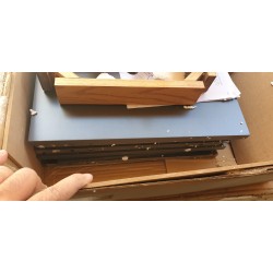 Lindholm komoda/cipelarnik, siva, MDF/hrast, 110x131.5x38cm | Outlet BGD
