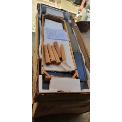 Lindholm komoda/cipelarnik, siva, MDF/hrast, 110x131.5x38cm | Outlet BGD
