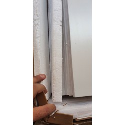 Tenabo komoda/cipelarnik, hrast masiv/MDF, bela, 85x101x40cm | Outlet BGD