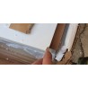 Tenabo komoda/cipelarnik, hrast masiv/MDF, bela, 85x101x40cm | Outlet BGD