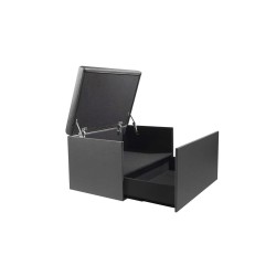 Siva Fancy Box klupa i kutija za cipele sa izvlačnom fiokom