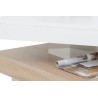 Dyan klub sto, bela/Sonoma hrast, 67x35x67 cm | Outlet BGD