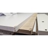 Dyan klub sto, bela/Sonoma hrast, 67x35x67 cm | Outlet BGD