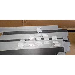 Deco ram kreveta sa letvicama, veštačka koža, crna, 180x200cm | Outlet BGD