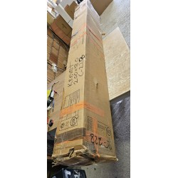 Deco ram kreveta sa letvicama, veštačka koža, crna, 180x200cm | Outlet BGD