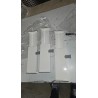 Set od 3 podesive pregrade za fioku, 38 - 54cm, bela | Outlet BGD