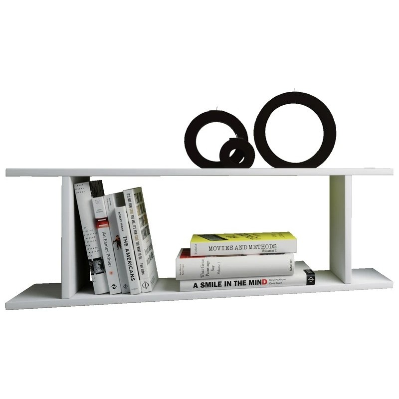 VCM Sirola zidna polica, bela, 28x80x20 cm | Outlet BGD