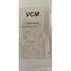 VCM zidna polica Blissa, bela, 46, 3 x 29, 5 x 29, 6 cm | Outlet BGD