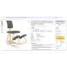Varier Variable Plus stolica, siva, Peter Opsvik dizajn | Outlet BGD