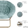 Milliard Cozy stolica, veštačko krzno, plava, 96.5x63.5x86.3 | Outlet BGD
