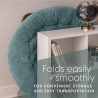 Milliard Cozy stolica, veštačko krzno, plava, 96.5x63.5x86.3 | Outlet BGD