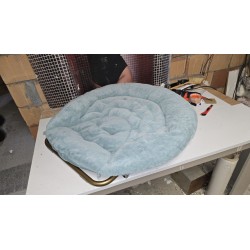 Milliard Cozy stolica, veštačko krzno, plava, 96.5x63.5x86.3 | Outlet BGD