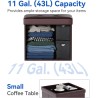 B&D sklopivi tabure sa prostorom za odlaganje, 38x38cm, braon | Outlet BGD