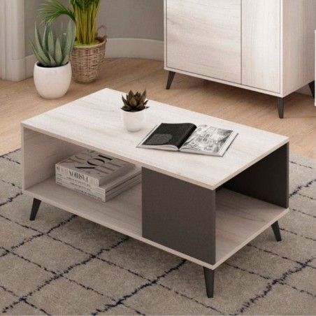 Exojo Odda klub sto, shamal/grafit, iverica, 100x50x42cm | Outlet BGD
