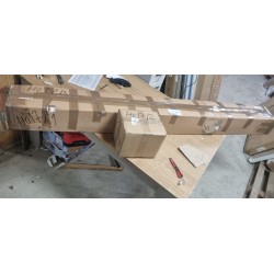 Ars Natura AresWOOD II krevet od divljeg hrasta masiv za dušek 180x200 cm sa nauljenom površinom i drvenim uzglavljem