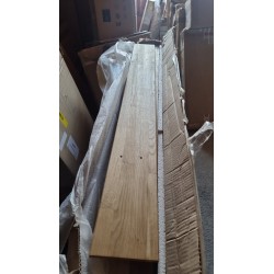 Ars Natura AresWOOD II krevet od divljeg hrasta masiv za dušek 140x200 cm sa prirodnom nauljenom površinom