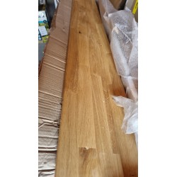 Ars Natura AresWOOD II krevet od divljeg hrasta masiv za dušek 140x200 cm sa prirodnom nauljenom površinom