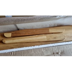 Ars Natura AresWOOD II krevet od divljeg hrasta masiv za dušek 140x200 cm sa prirodnom nauljenom površinom