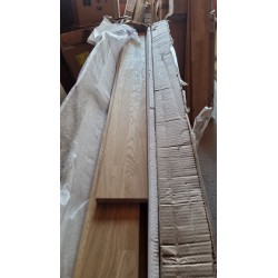 Ars Natura AresWOOD II krevet od divljeg hrasta masiv za dušek 140x200 cm sa prirodnom nauljenom površinom
