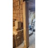 Ars Natura AresWOOD krevet od belo nauljenog hrasta masiv za dušek 140x200 cm sa drvenim uzglavljem