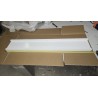 Zidna polica 90 x 15 x 4 cm, hrast masiv, bela | Outlet BGD