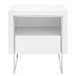 Bell Hill noćni stočić, alpsko bela, 50x55x40 cm | Outlet BGD