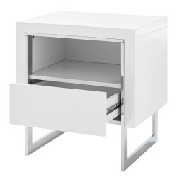 Bell Hill noćni stočić, alpsko bela, 50x55x40 cm | Outlet BGD