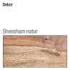 Wolf Mobel Yoga zidna polica, Sheesham masiv, 120x20x8 cm | Outlet BGD