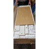 Loftscape Tromoy komoda, LED, bela/bela visoki sjaj, 120x87x43 cm | Outlet BGD