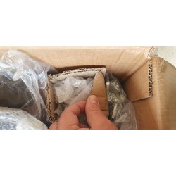 Ars Natura Nello I antičko braon barska stolica sa mikrofiber presvlakom i ramom od masivnog drveta kaučuka
