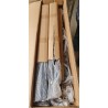 Ars Natura Nello I antičko braon barska stolica sa mikrofiber presvlakom i ramom od masivnog drveta kaučuka