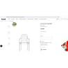 Kartell Lou Lou Ghost Cristallo prozirna dečija stolica od polikarbonata, dizajn Philippe Starck