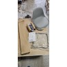 Langford barska stolica, bukva masiv, siva, 39x98x39 cm | Outlet BGD
