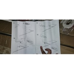 Beli aluminijumski okvir para kliznih vrata IKEA PAX sa pripadajućom šinom dimenzija 200x236 cm