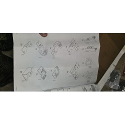 Beli aluminijumski okvir para kliznih vrata IKEA PAX sa pripadajućom šinom dimenzija 200x236 cm