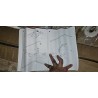 Beli aluminijumski okvir para kliznih vrata IKEA PAX sa pripadajućom šinom dimenzija 200x236 cm