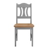 Set od 4 stolice Bastide, bor masiv, siva, 44x92x45 cm | Outlet BGD