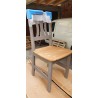 Set od 4 Bastide stolice bor masiv siva