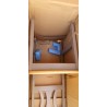 Set od 4 stolice Bastide, bor masiv, siva, 44x92x45 cm | Outlet BGD