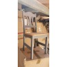 Bastide stolica 44x92x45 cm bor siva