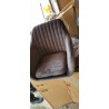 Actona Emilia stolica, 83x57x59cm, pliš/hrast masiv, siva | Outlet BGD