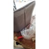 Actona Emilia stolica, 83x57x59cm, pliš/hrast masiv, siva | Outlet BGD