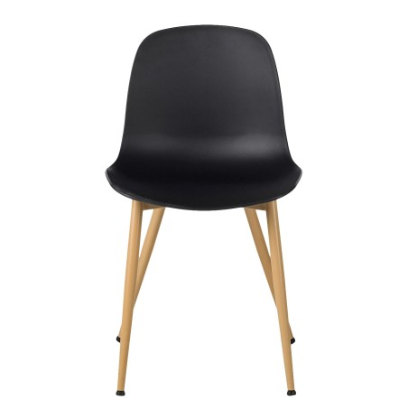 Mercado stolica, plastika/metal, crna, 51x77x48 cm | Outlet BGD