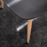 Mercado stolica, plastika/metal, crna, 51x77x48 cm | Outlet BGD