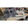 Mercado stolica crna plastika metal dekor bukve