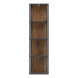 Red Living Meevoo zidna polica, rustični hrast/grafit, 35x128x28 | Outlet BGD