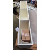 Anzio I zidna polica, mat bela, 16.3x108x28.3 cm | Outlet BGD